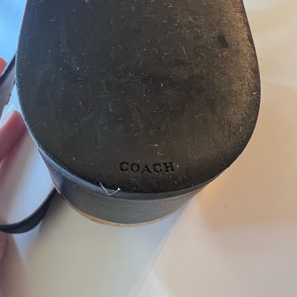 Coach Black Ida Sandal Sz 9 - Picture 4 of 5